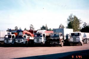 Kalustoa vuonna 1995.